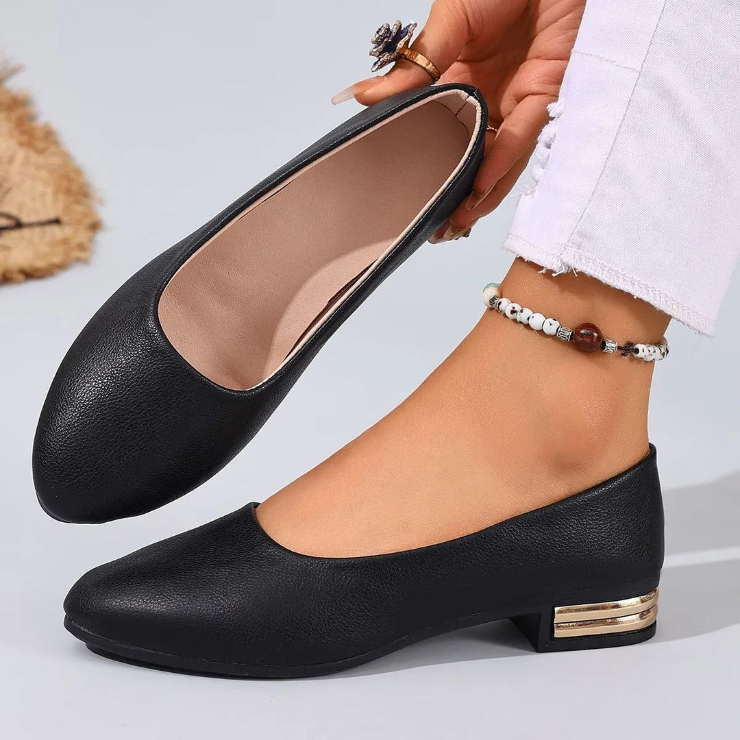 Oskana - Leather Comfy Flat Loafers