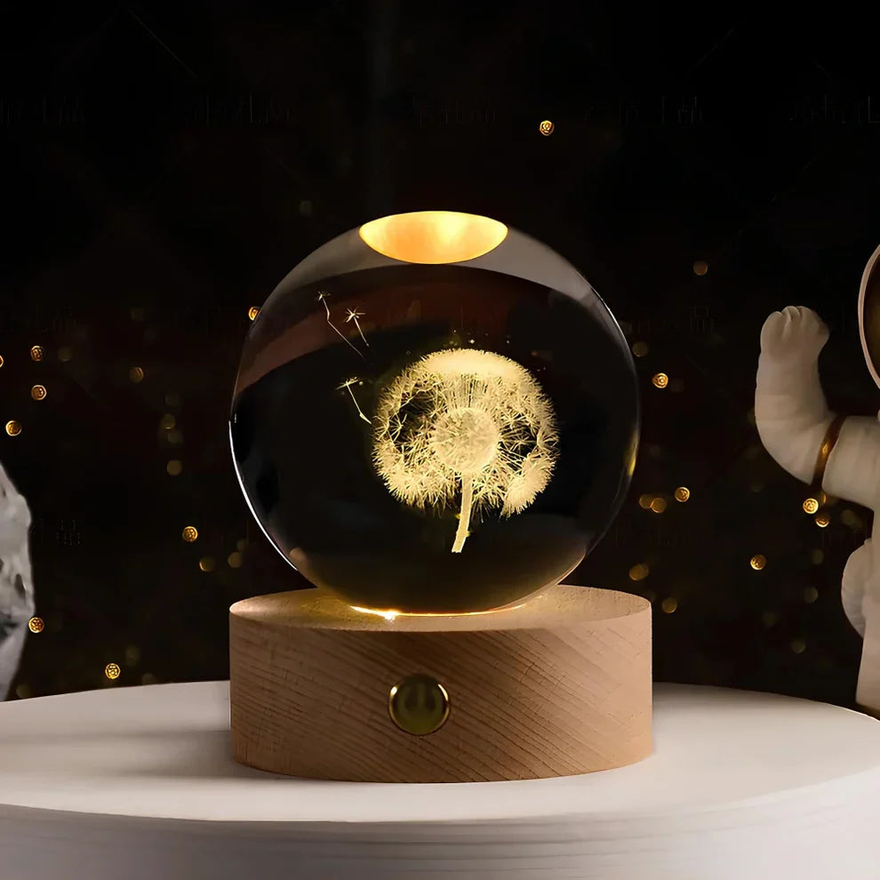 Glow Sphere – Luminous Crystal Ball Lamp