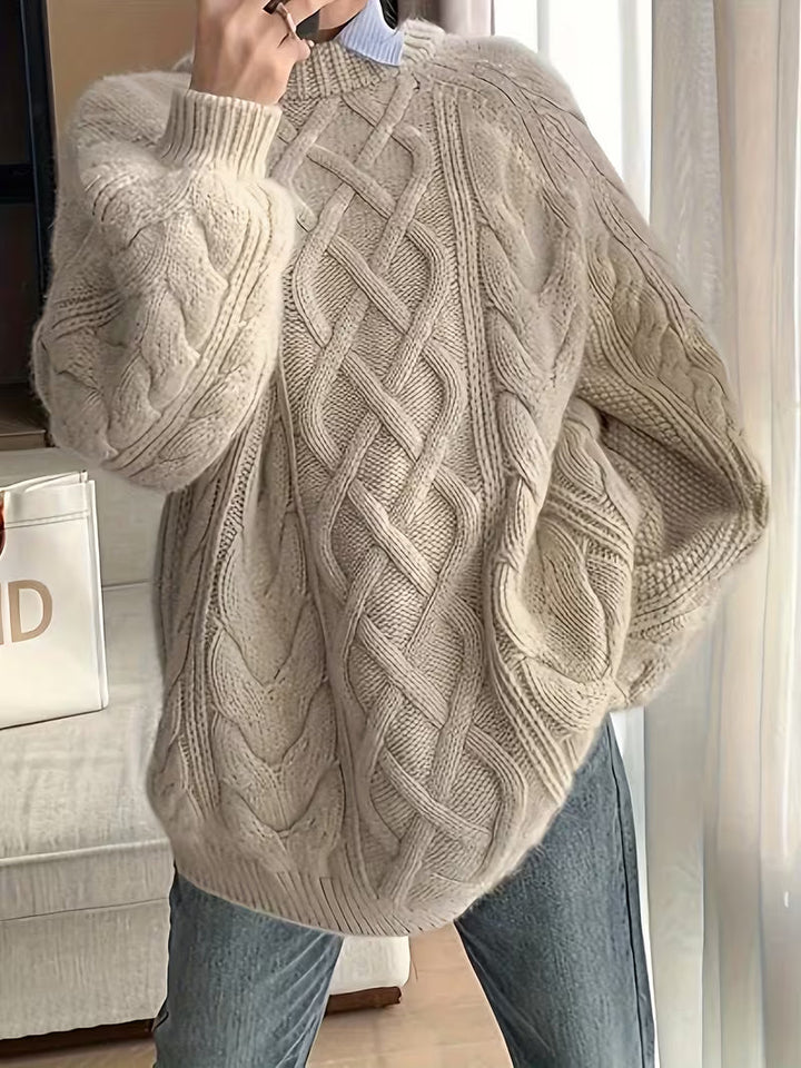 Elayra - Casual Loose Fitting Knitted Sweater