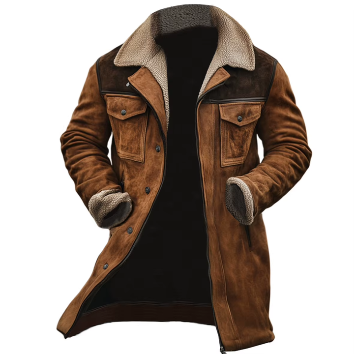 Arvel - Suede Jacket With Sherpa Collar