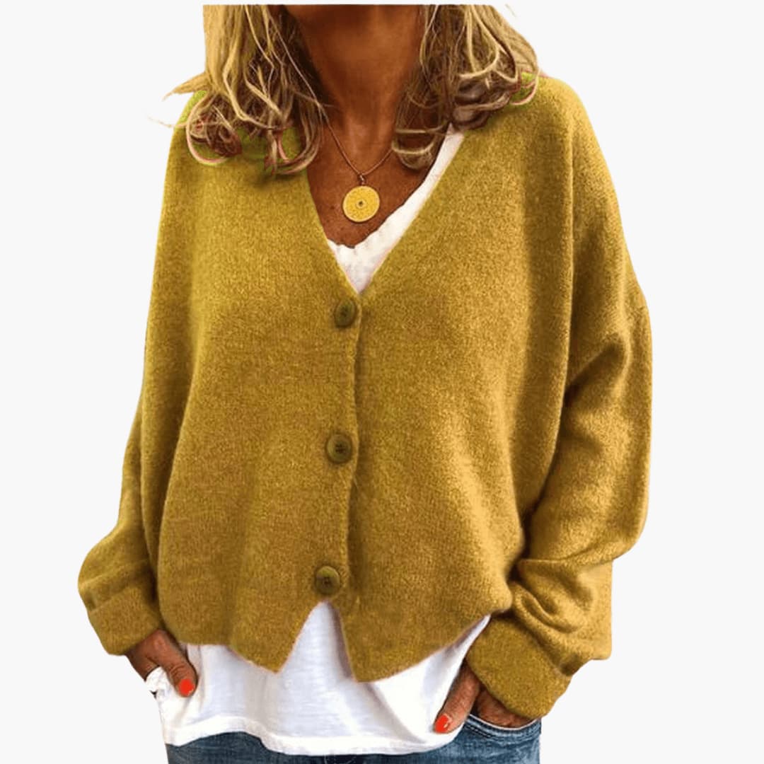 Lucrora - Long Sleeve Knitted Cardigan