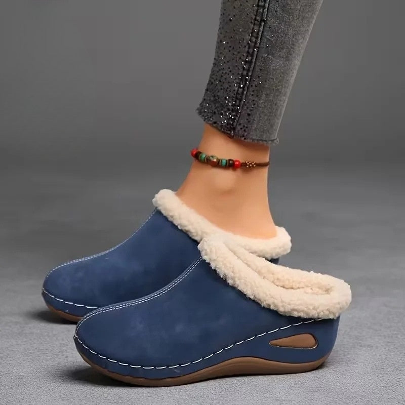 Lirona - Cozy Slip-on Loafers With Fleece Lining