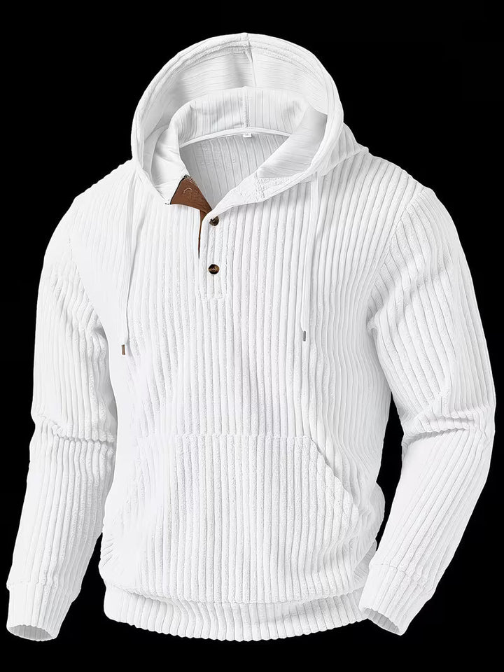 Colman - Elegant Textured Hooded Sweatshirt