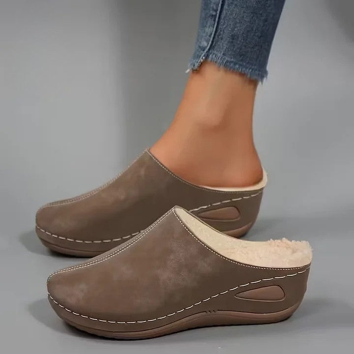 Martinez - Faux Fur Lined Slip-On Shoes