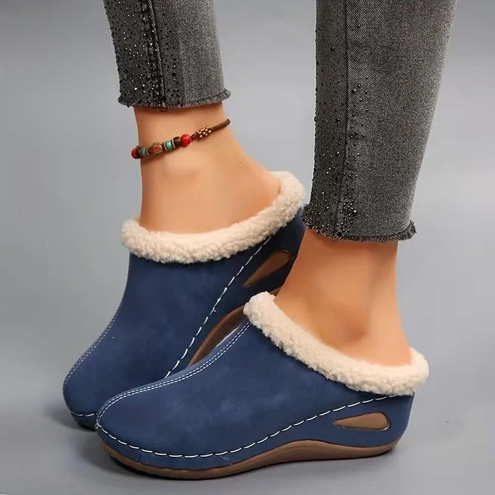 Lirona - Cozy Slip-on Loafers With Fleece Lining