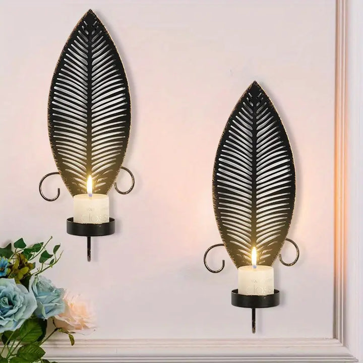 FoliGlow - Leaf Design Candle Holder Set