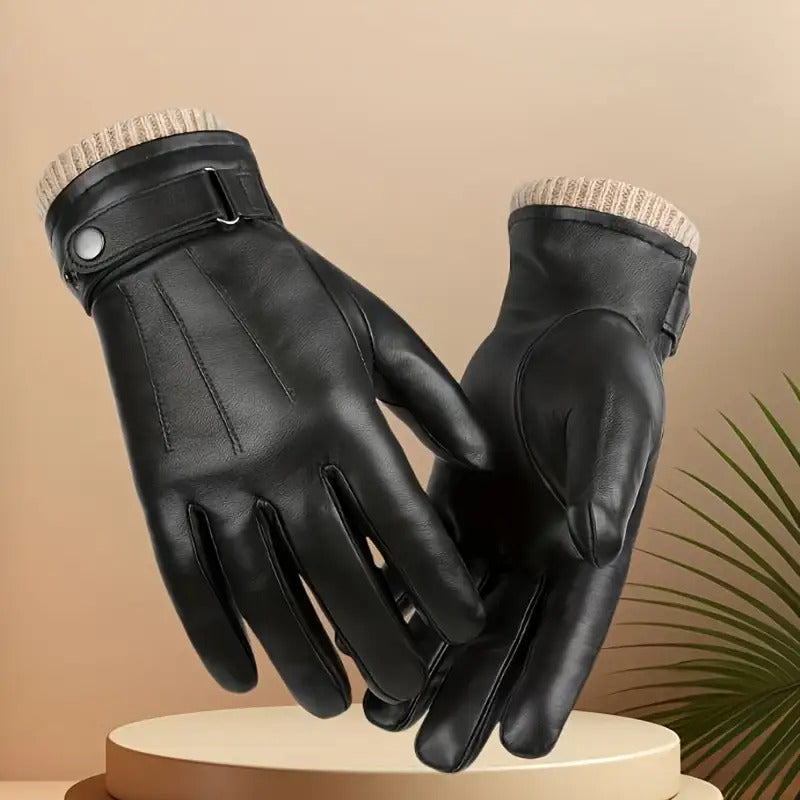 Velozone - Winter Thermal Leather Gloves