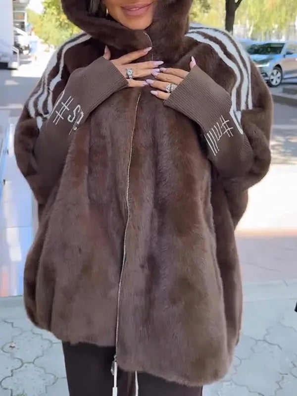 Capsey - Elegant Winter Faux Fur Coat