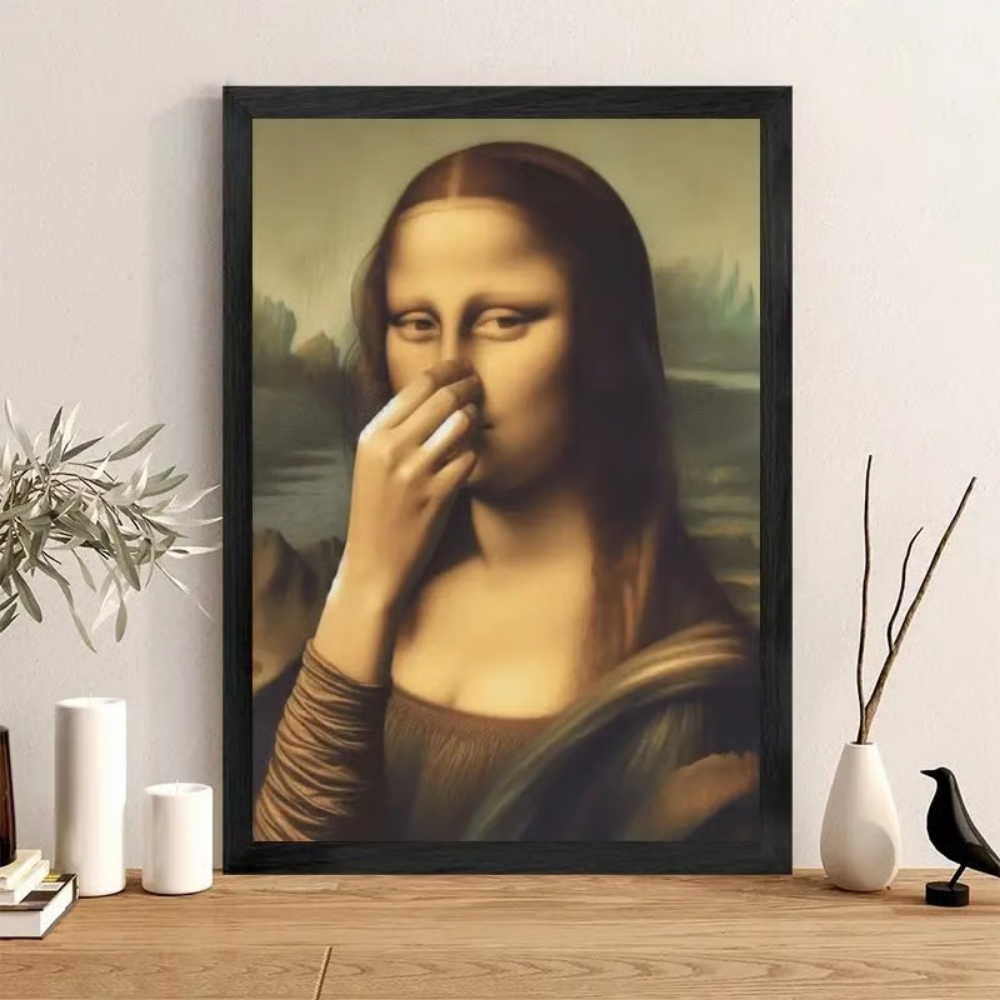 WinkArt - Mona Lisa with a Wink Humorous Poster