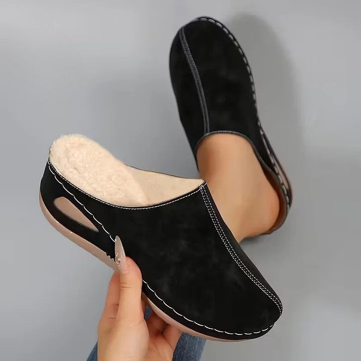 Martinez - Faux Fur Lined Slip-On Shoes