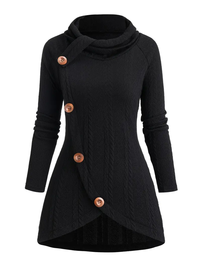 Masabata - Casual Knitted Cardigan With Button