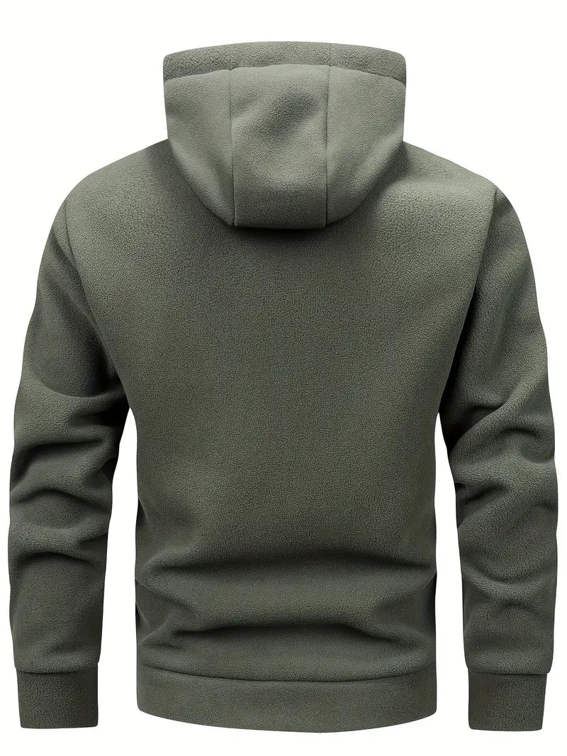 Aubin - Long Sleeve Zip-Up Hoodie With Pockets