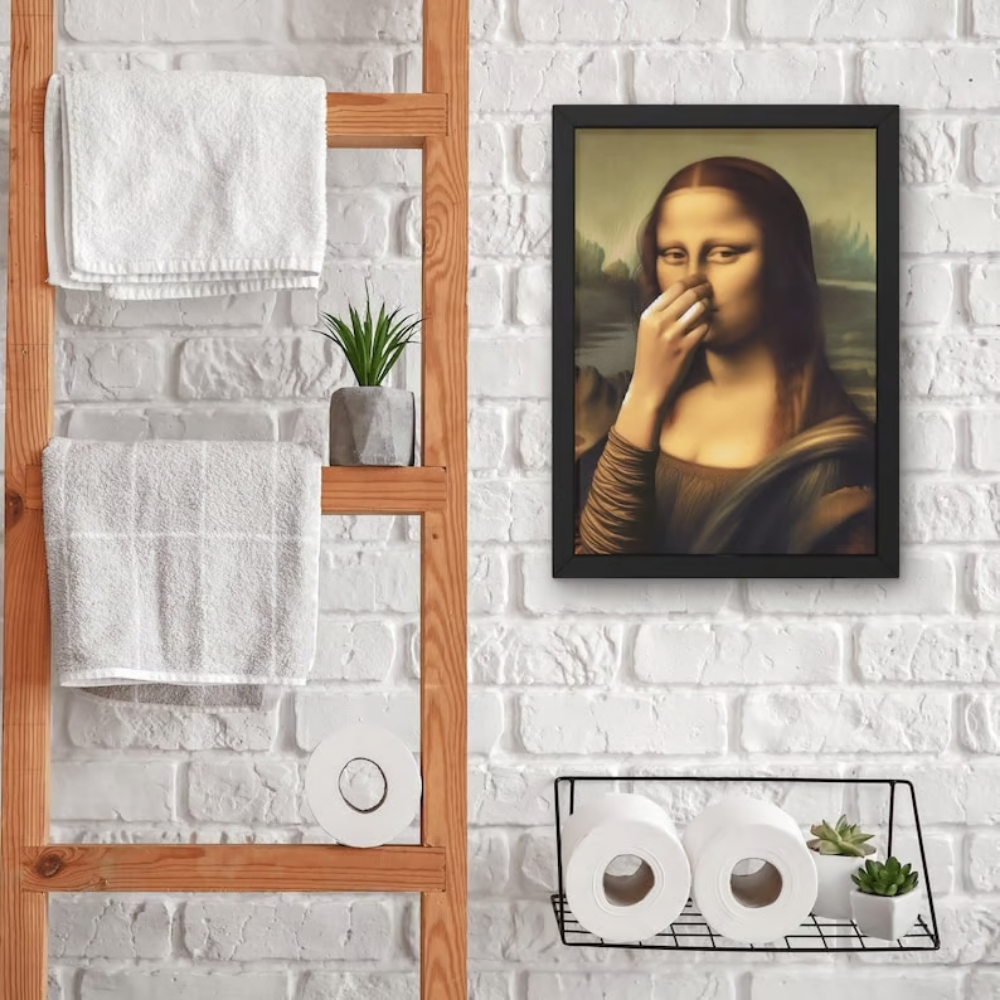 WinkArt - Mona Lisa with a Wink Humorous Poster