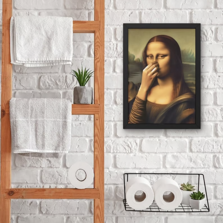 WinkArt - Mona Lisa with a Wink Humorous Poster