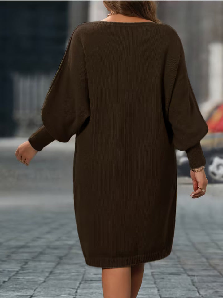 Enkeleida - Rhombus Geometric Pattern Winter Dress