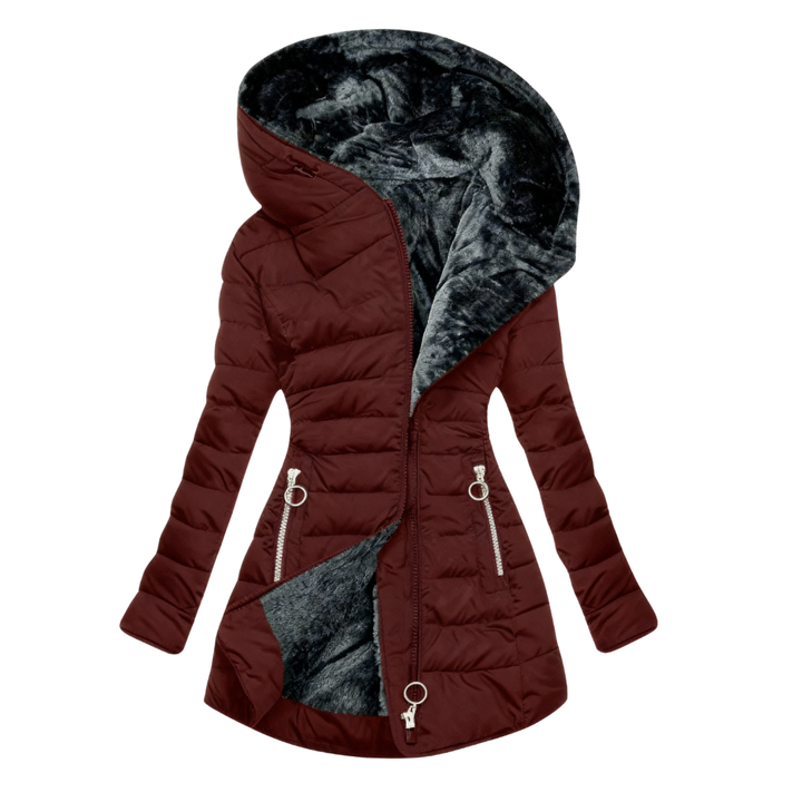 Ruchmira - Waterproof Padded Coat with Hood and Fleece Lining