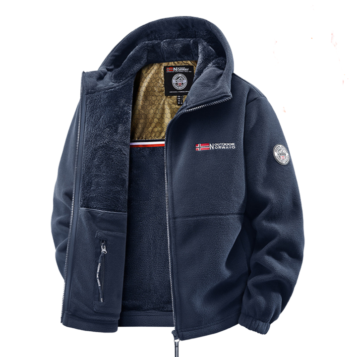 Hales - Fleece Winter Jacket with Zipper
