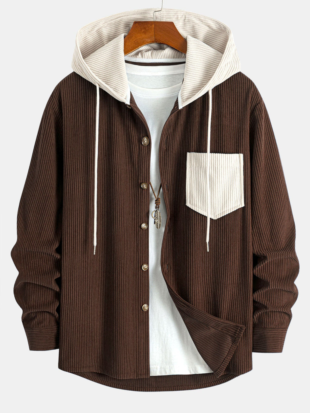 Oren - Long Sleeve Hooded Shirt