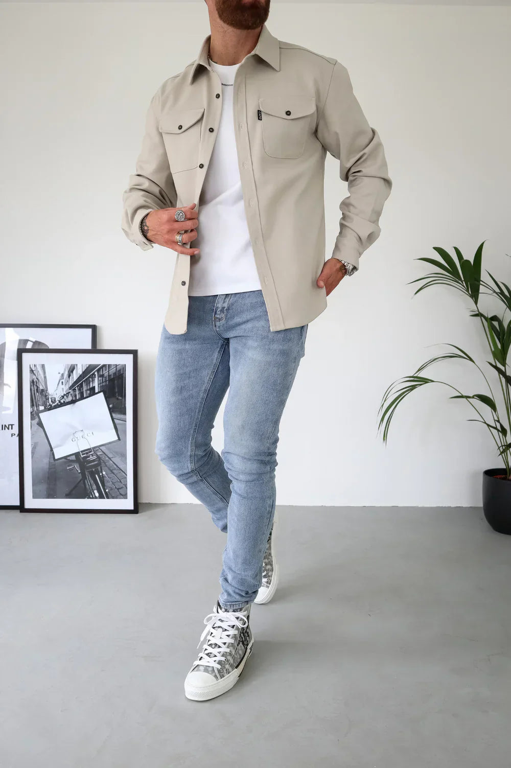 Dewid - Button Up Shirt With Front Pockets