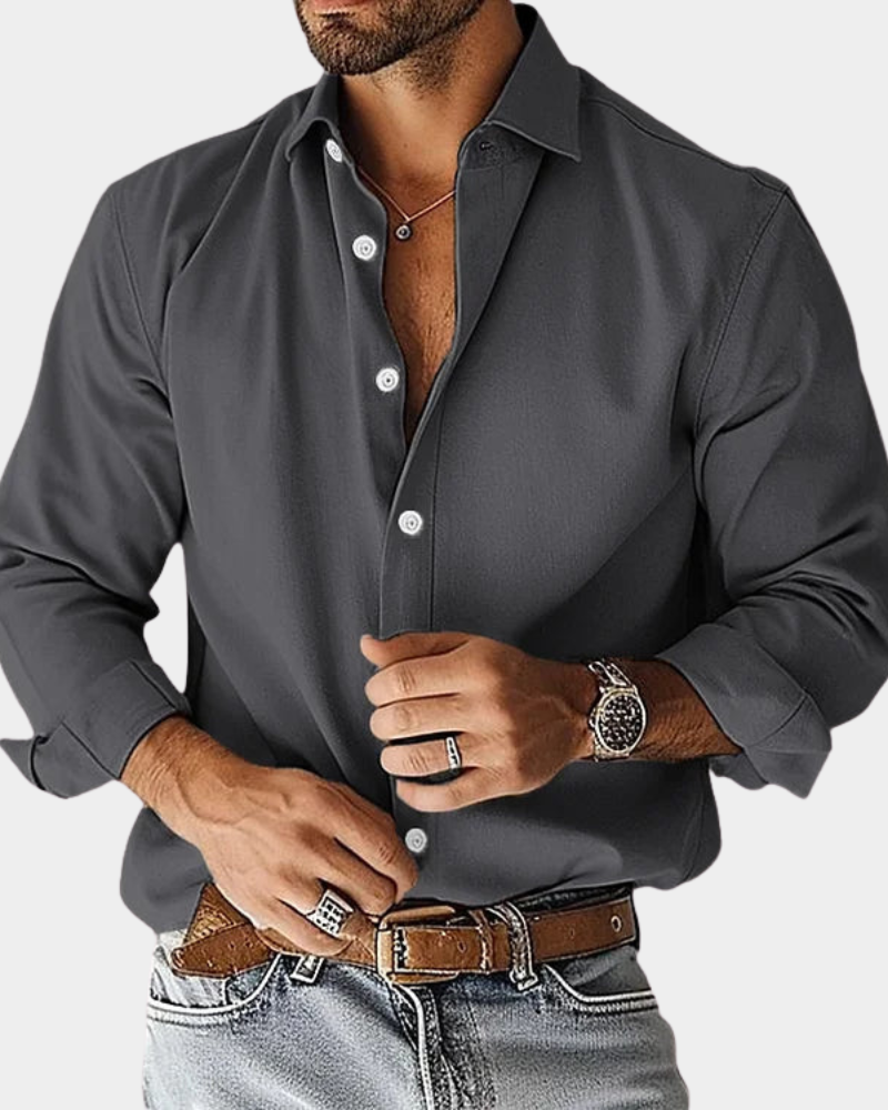 Pinchas - Long Sleeve Button-Down Shirt