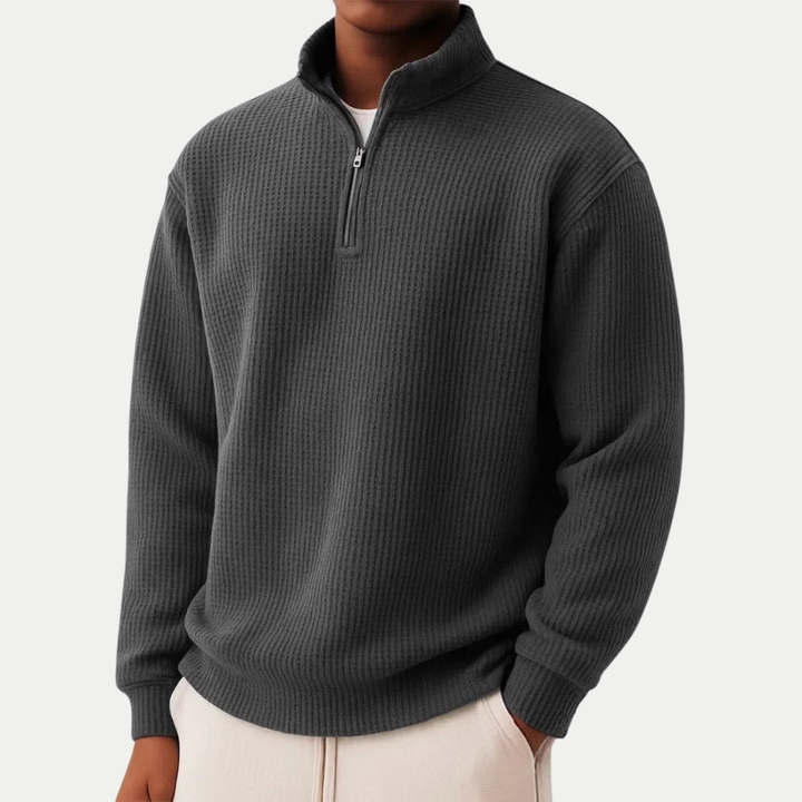 Shachar - Casual Zip-Up Sweater
