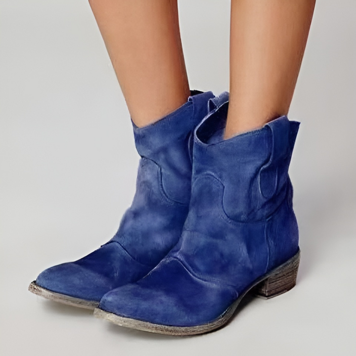 Noyara - Elegant Suede Ankle Boots