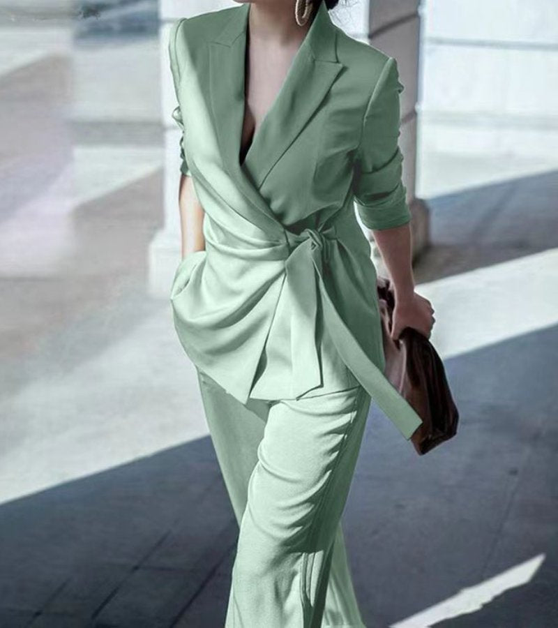 Asya - Elegant Casual Two-Piece Suit