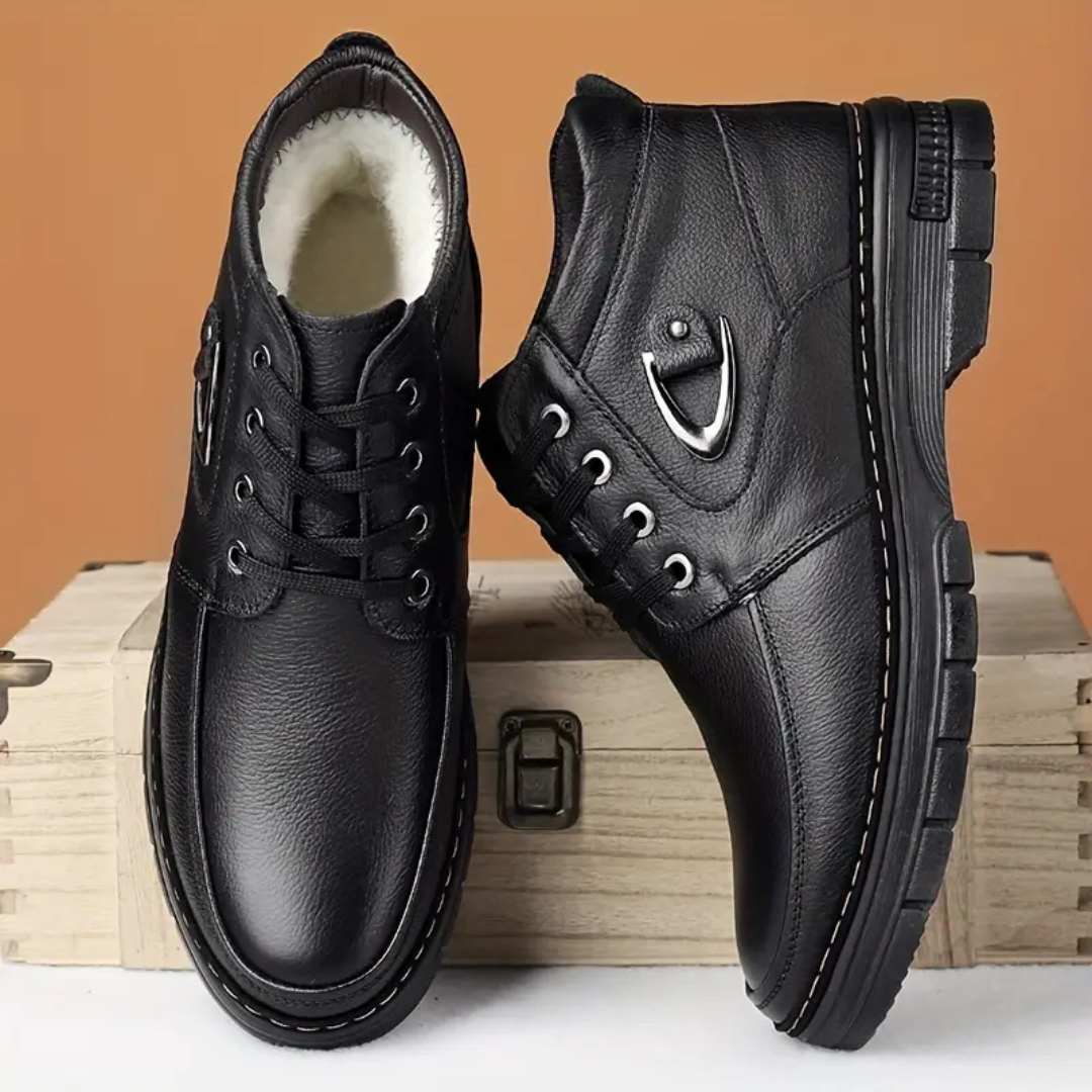 Amarjit - Fleece Lined Leather Boots