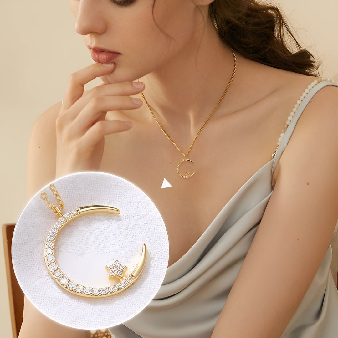 Yalessa - Elegant Necklace with a Moon Motif
