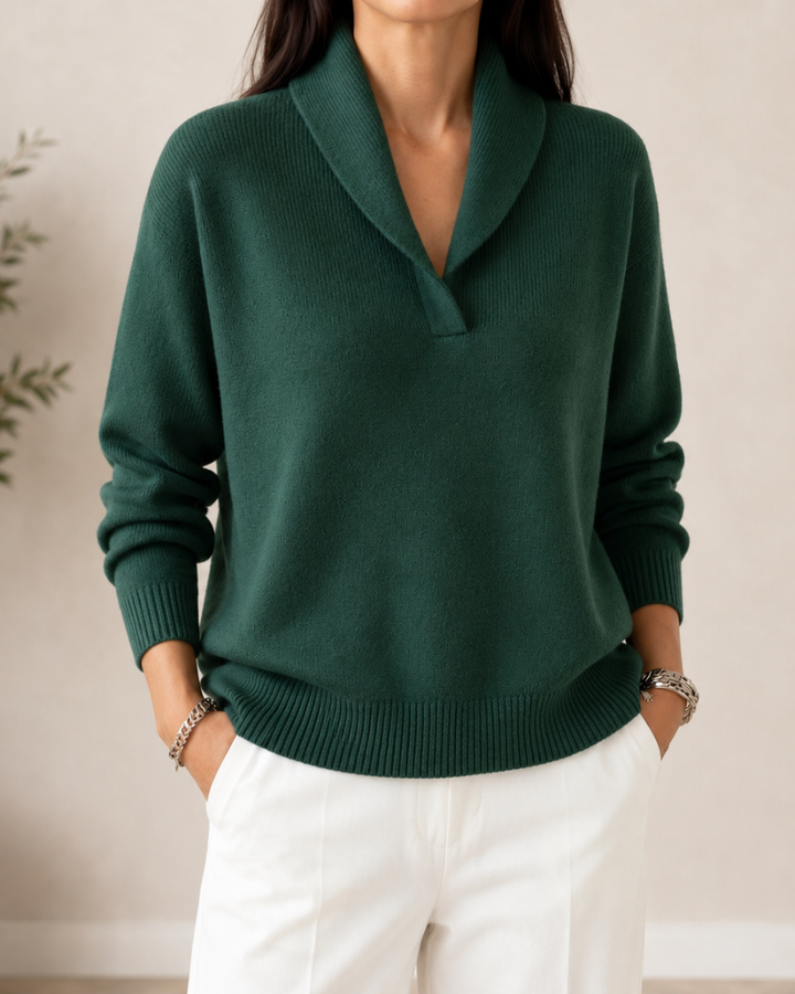 Oriaita - Long Sleeve V-Neck Sweater