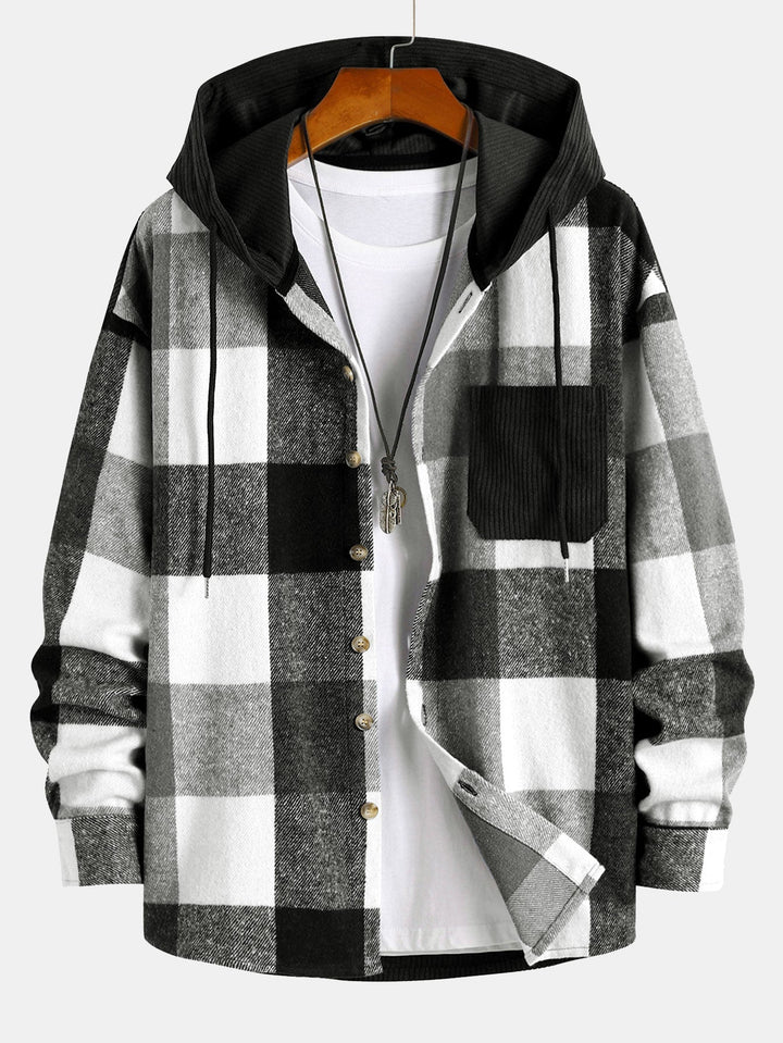 Balthazar - Corduroy Patchwork Hoodie and Pants Set