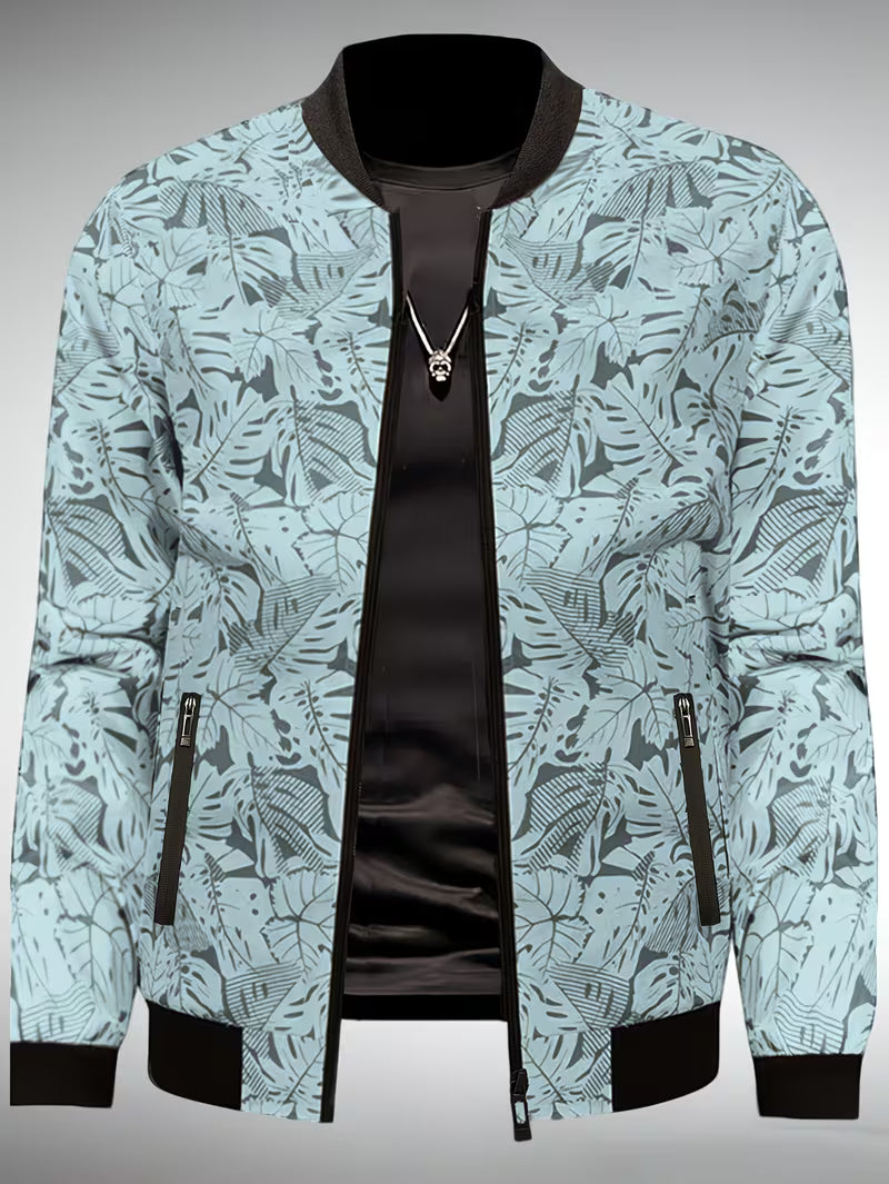 Dagan - Casual Long Sleeve Sports Jacket With Zipper