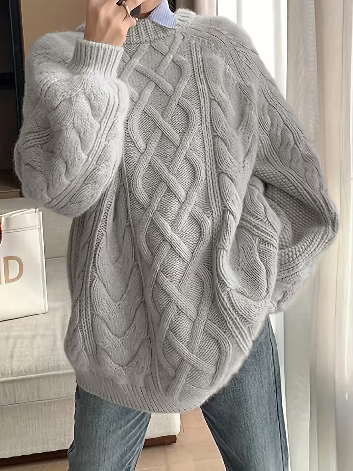 Elayra - Casual Loose Fitting Knitted Sweater