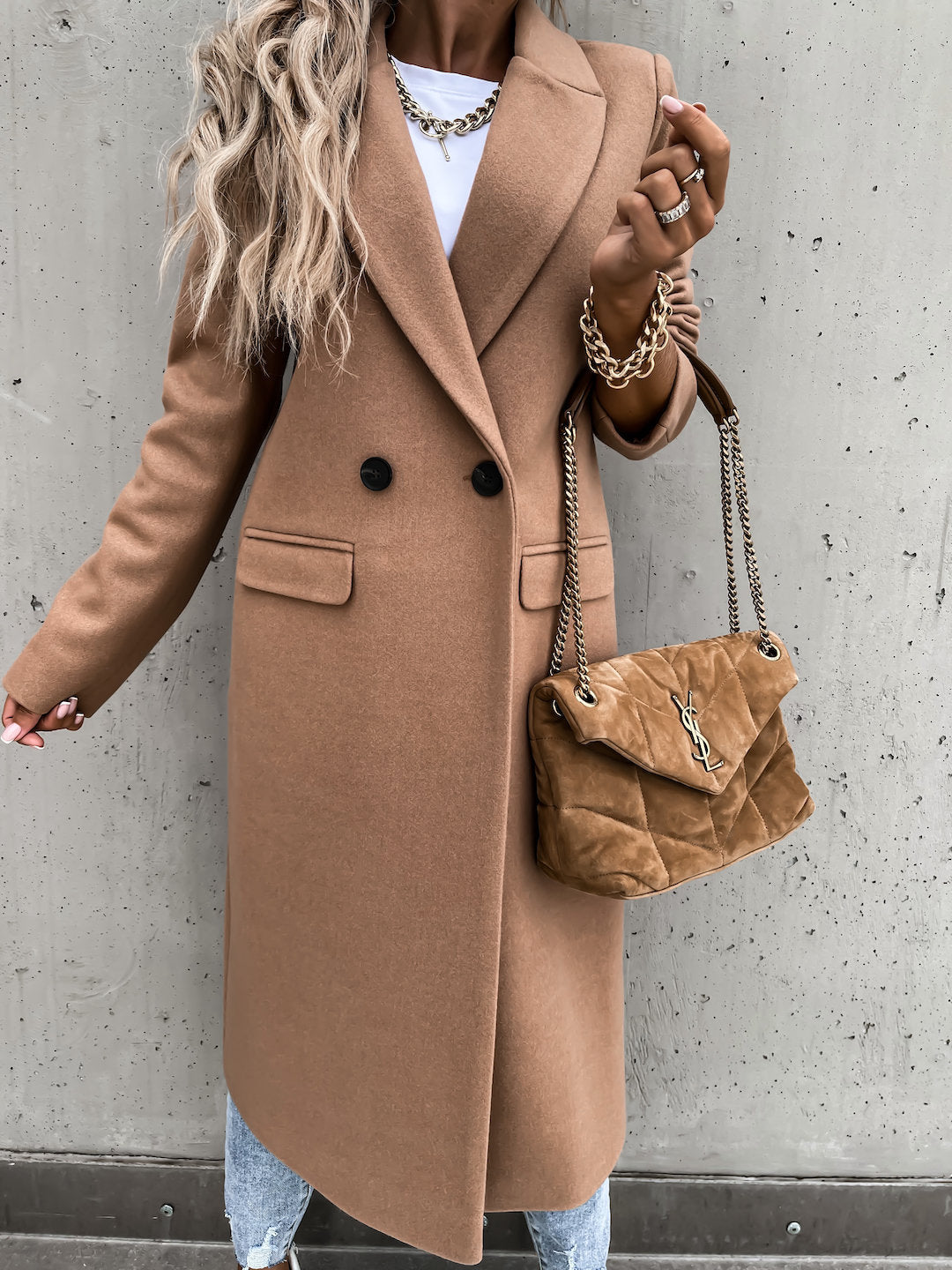 Aaliyah - Classic Lapel Winter Coat
