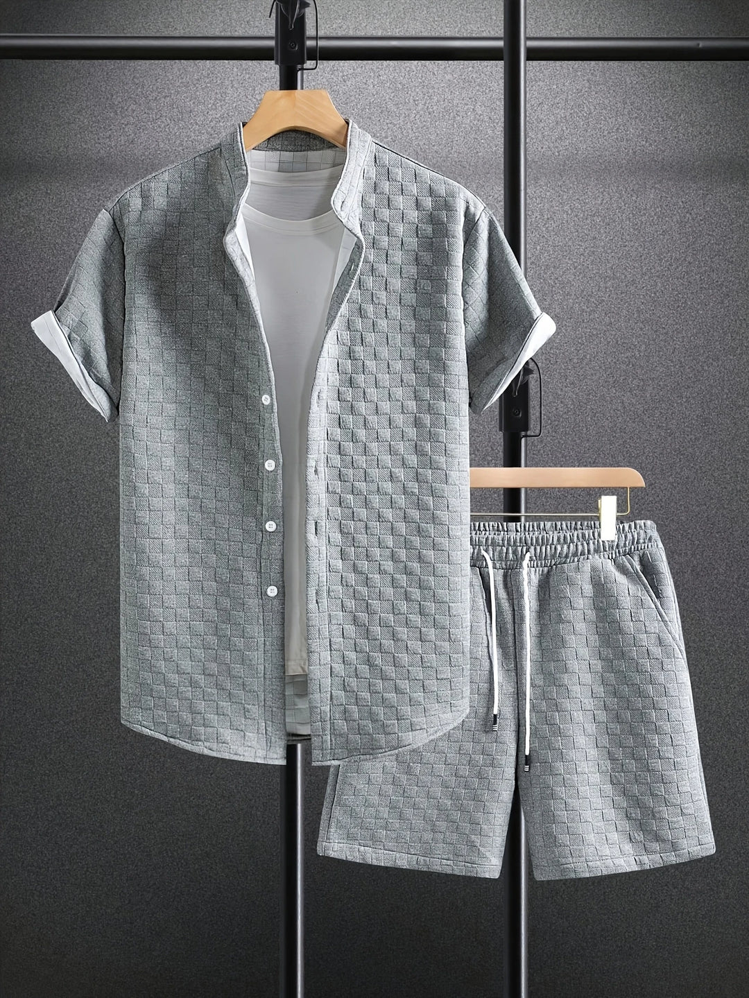 Zane - Casual Summer Short Sleeve Shirt And Short Set