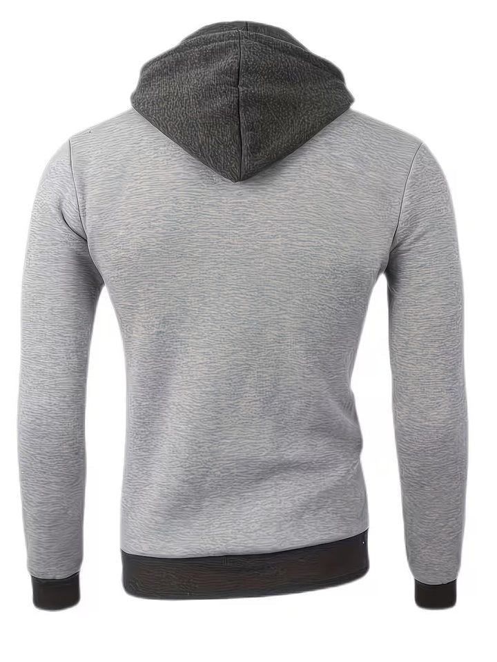 Griffiths - Regular Fit Long Sleeve Quarter Zip Hoodie