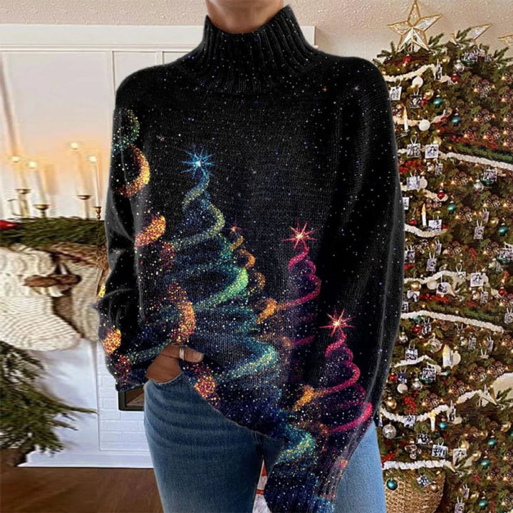 Helda - Christmas sweater with star print