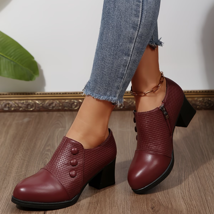 Elenuiana - Comfortable Pumps With Zipper