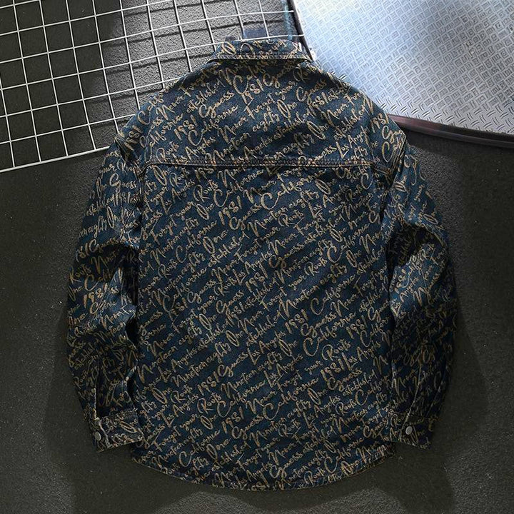 Godfrey - Denim Scripture Jacket