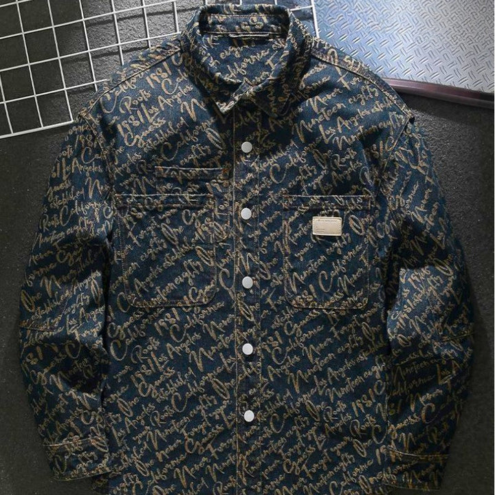 Godfrey - Denim Scripture Jacket