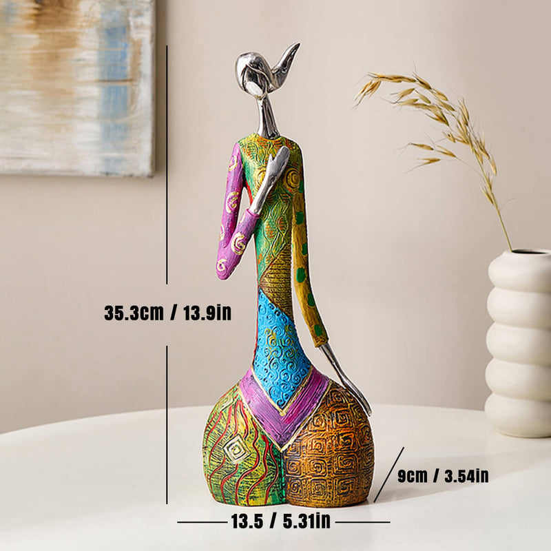 ArtMira - Abstract Colorful Woman Statues