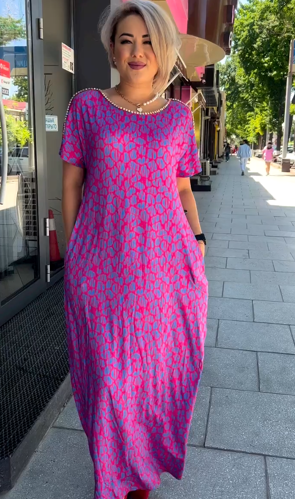 Aspasia - Bold And Breezy Printed Dress