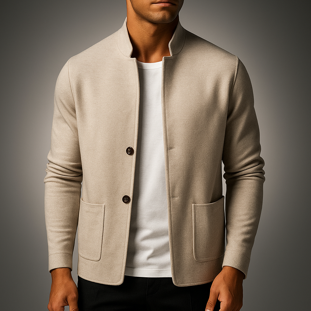 Nandor - Knitted Cardigan With Front Pocket
