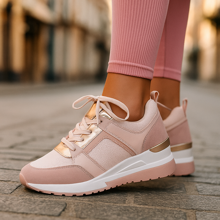 Abiana - Comfortable Wedge Sneakers