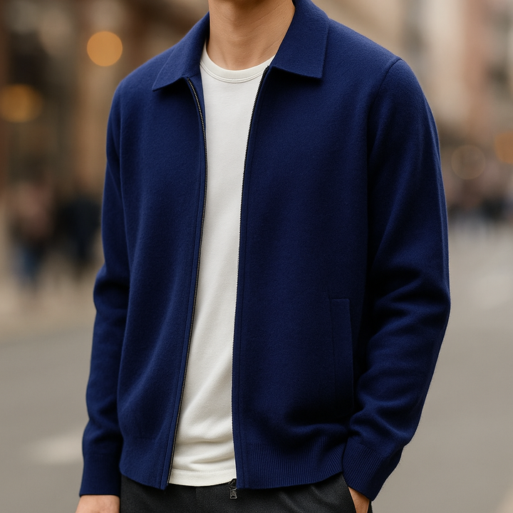 Quinton - Cashmere Cardigan With Zipper