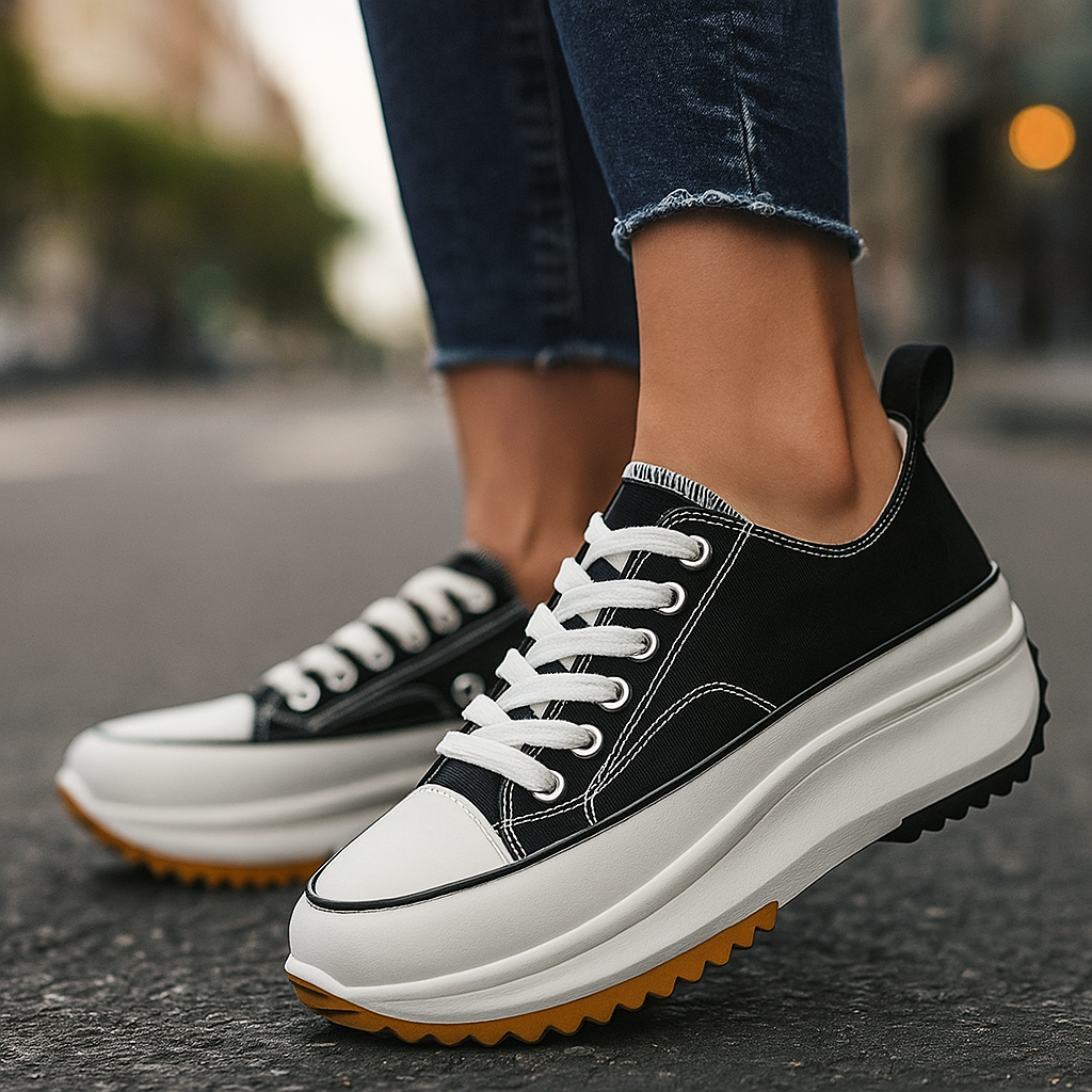 Jianna - Casual Lace-Up Sneakers