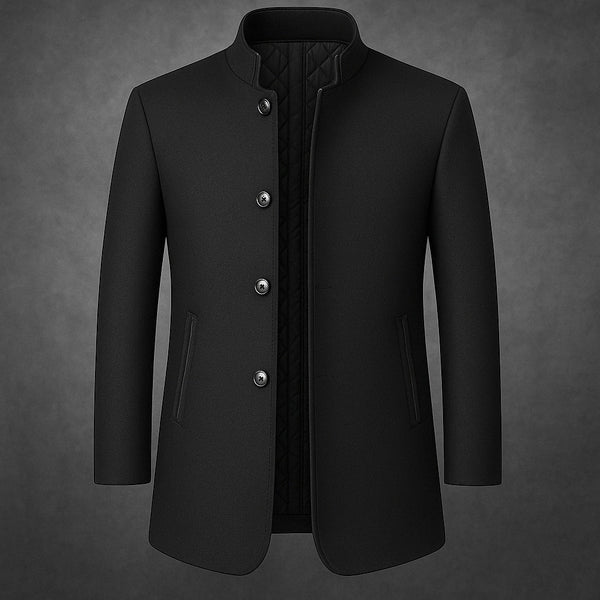 Giacomo - Classic Blazer Jacket With Mandarin Collar