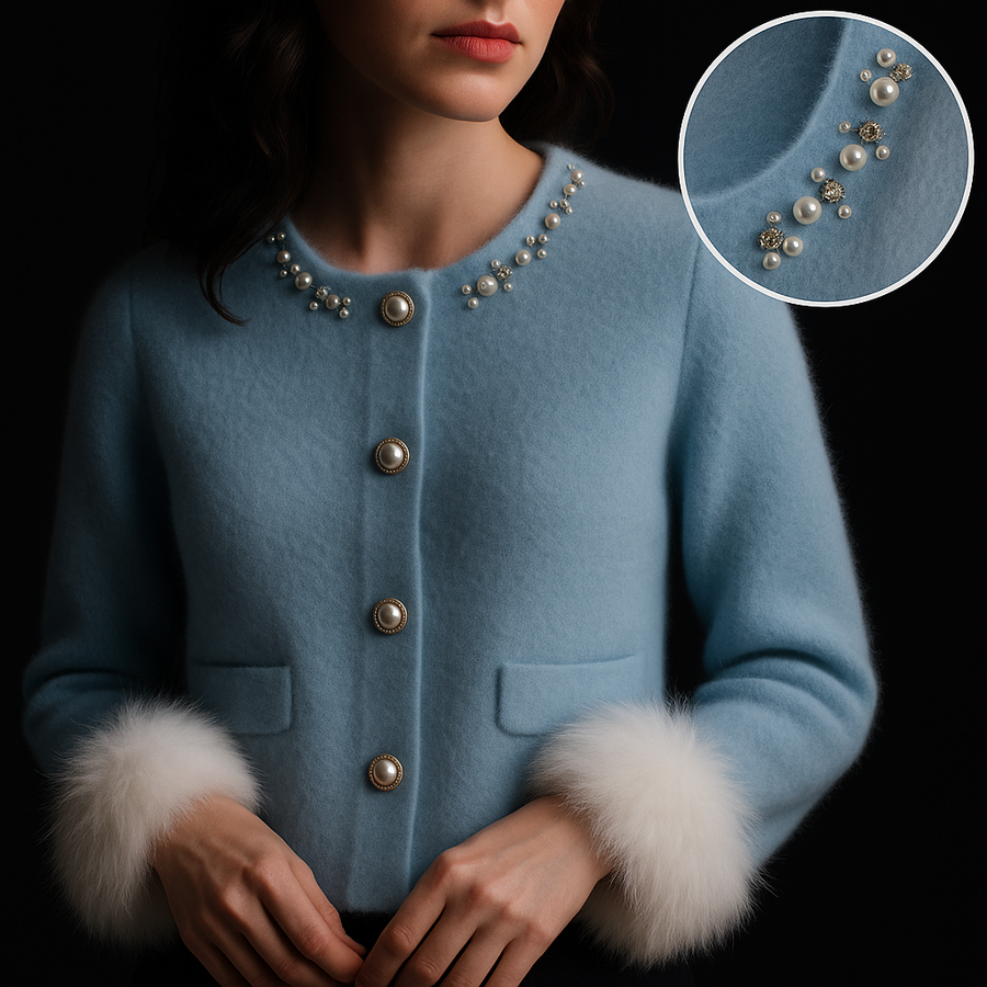 Enisa - Stylish Cashmere Cardigan