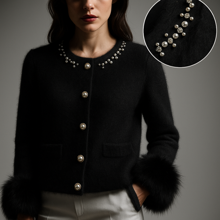Enisa - Stylish Cashmere Cardigan