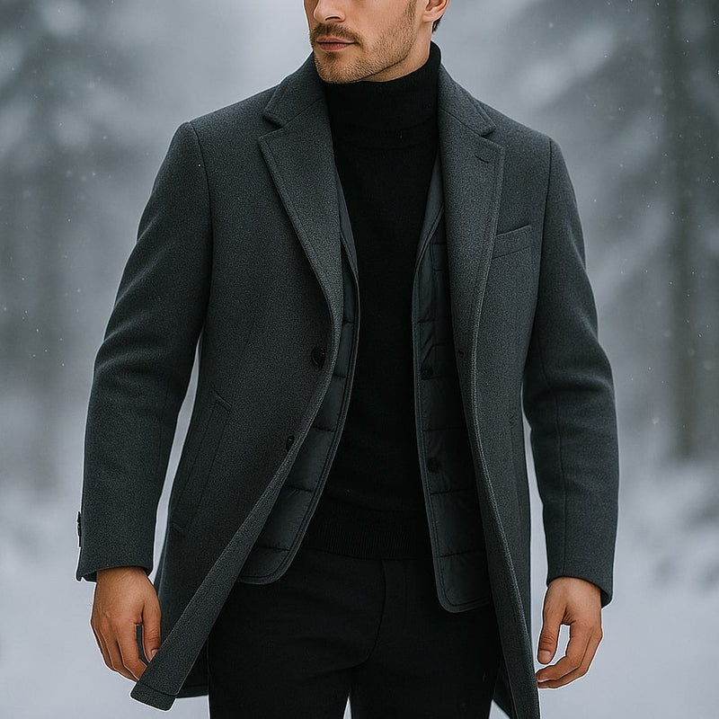 Csanad - Comfortable Dual-Layer Coat